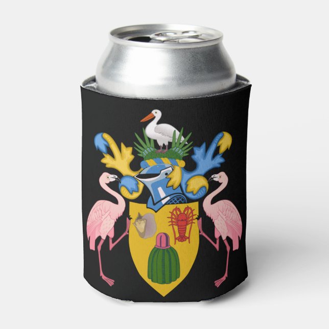 turks and caicos islands emblem can cooler (Can Front)