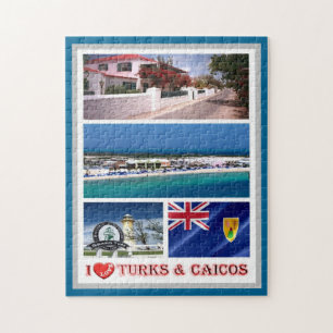 Turks and Caicos Islands - I Love - Jigsaw Puzzle