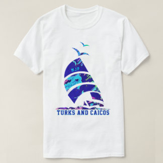 Turks and Caicos Islands Sailboat Vacation T-Shirt