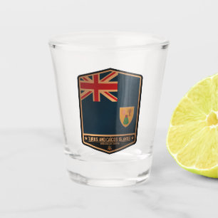 Turks and Caicos Islands Shot Glass