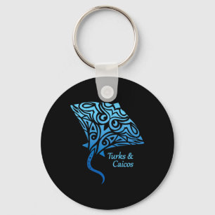 Turks And Caicos Islands Stingray Boys Girls Vacat Key Ring