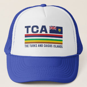 Turks and Caicos ISO Alpha 3 Design Trucker Hat