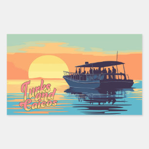 Turks and Caicos Rectangular Sticker