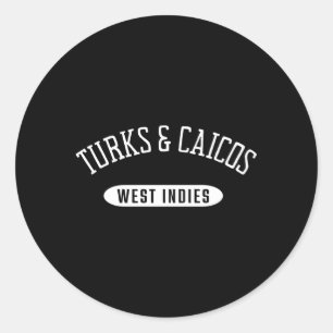 Turks And Caicos Style Turks Caicos West Indies Classic Round Sticker