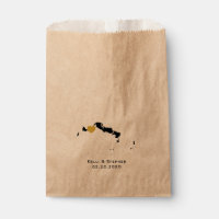 Turks and Caicos Wedding Favour Bags, Treat Bags