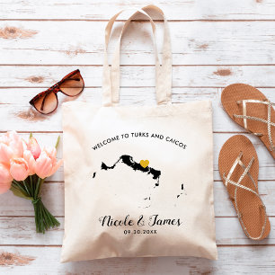 Turks and Caicos Wedding Welcome Bag, Tote