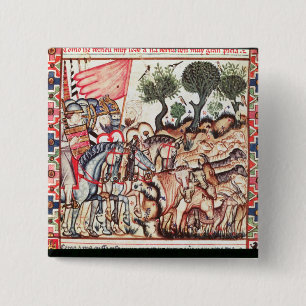 Turks and Moors Regaining their Land 15 Cm Square Badge