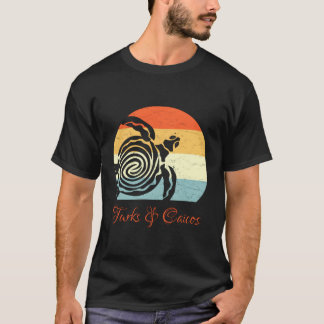 Turks Caicos Caribbean Sea Turtle Vacation T-Shirt