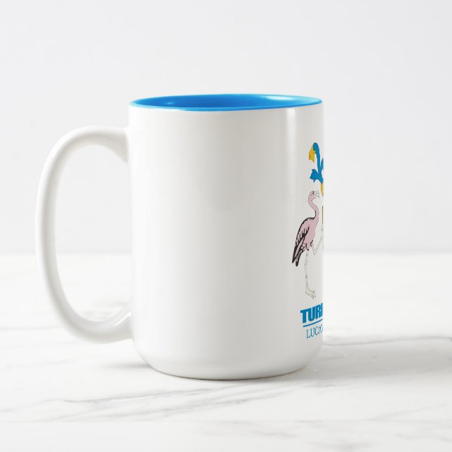 Turks & Caicos COA Two-Tone Coffee Mug (Left)