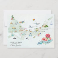 Turks & Caicos | Destination Wedding Itinerary Map