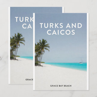 Turks Caicos Grace Bay Dream Invitation