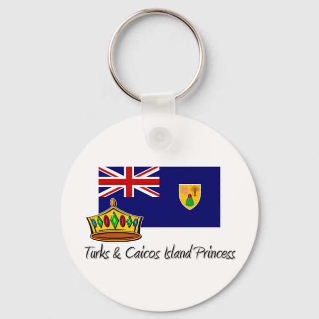 Turks & Caicos Islander Princess Key Ring (Front)