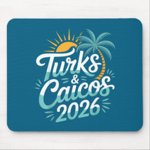Turks Caicos Islands Souvenirs 2026 Graphic Art Mouse Pad
