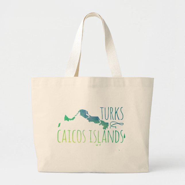 Turks & Caicos Large Tote Bag (Front)