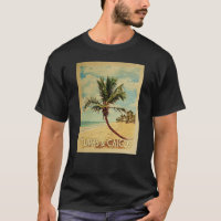 Turks Caicos Vintage Travel T-shirt - Beach
