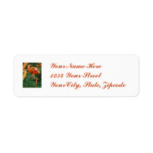 Turk's Cap Lily Wildflower Return Address Label