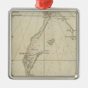 Turks Islands Metal Tree Decoration