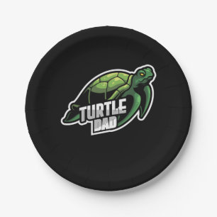 Turlte Lover Turtle Dad Paper Plate