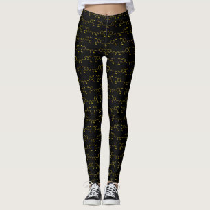 Turmeric Curcumin Molecular Chemical Formula Leggings