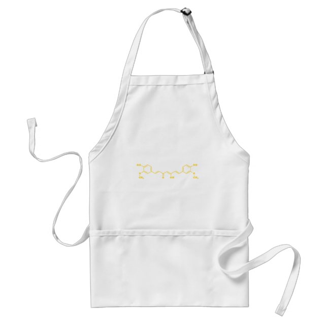 Turmeric Curcumin Molecular Chemical Formula Standard Apron (Front)
