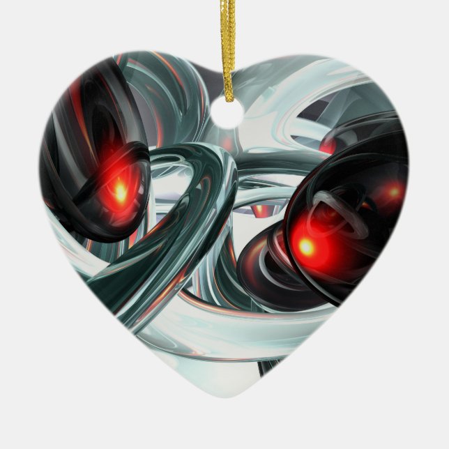 Turmoil Abstract Ornament (Front)