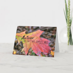 TURN A LEAF Greeting Card