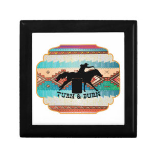 Turn & Burn Barrel Racing Quotes  Mouse Pad USB Ch Gift Box