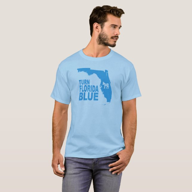 Turn Florida Blue T-Shirt | Progressive State (Front Full)