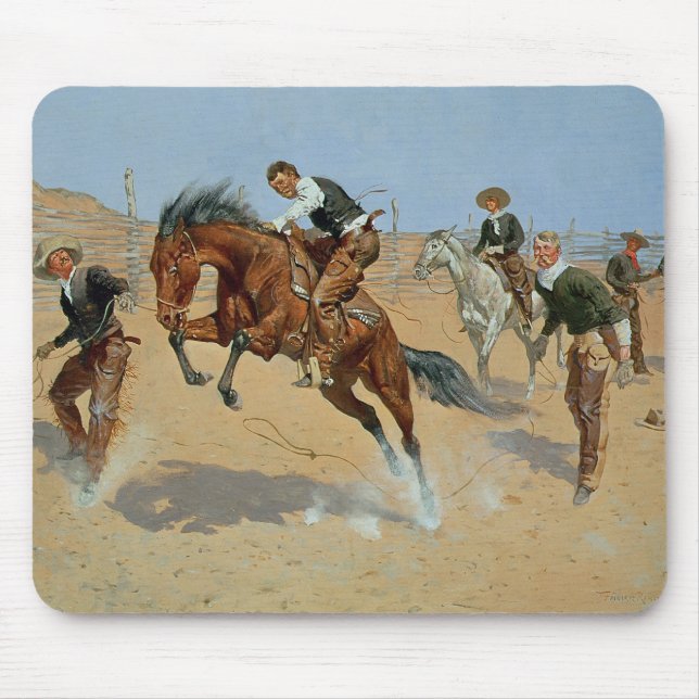 Turn Him Loose, Bill, c.1893 (oil on canvas) Mouse Pad (Front)