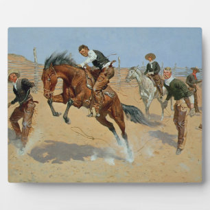 Turn Him Loose, Bill, c.1893 (oil on canvas) Plaque