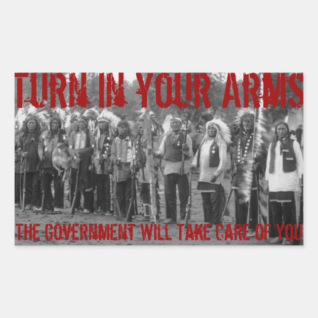 Turn in your arms... rectangular sticker (Front)