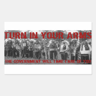 Turn in your arms... rectangular sticker
