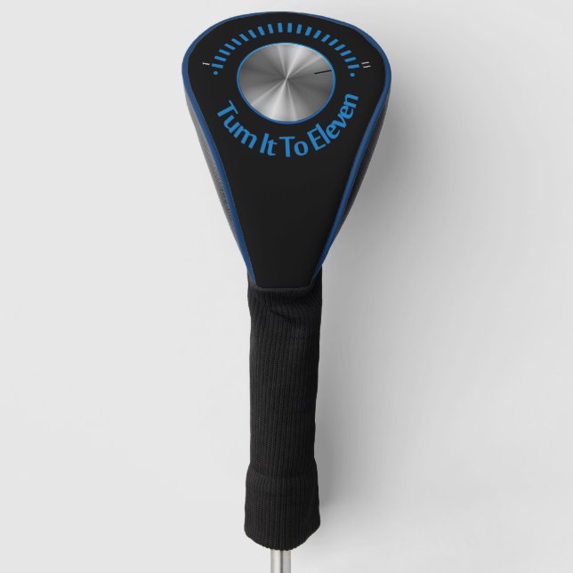 Turn It To Eleven Golf Head Cover (Front)