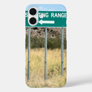 Turn Left to Shooting Range iPhone 16 Plus Case