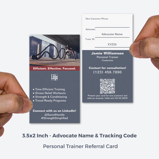 Turn Loyal Fitness Clients into Ambassadors Referral Card (3.5x2 Inch, Turn Loyal Fitness Clients into Ambassadors Referral Card)