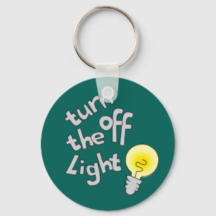 Turn off the light graphic named keychain