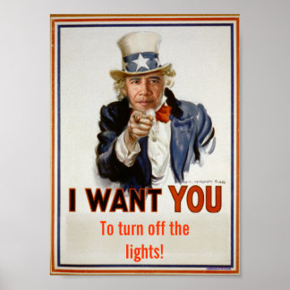 "turn off the lights" Poster