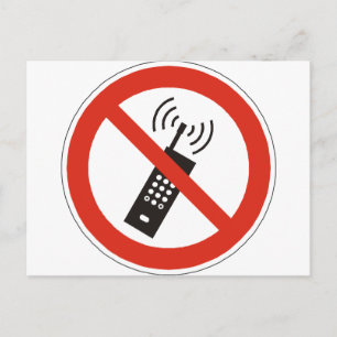 Turn Off Your Cell Phone Postcard