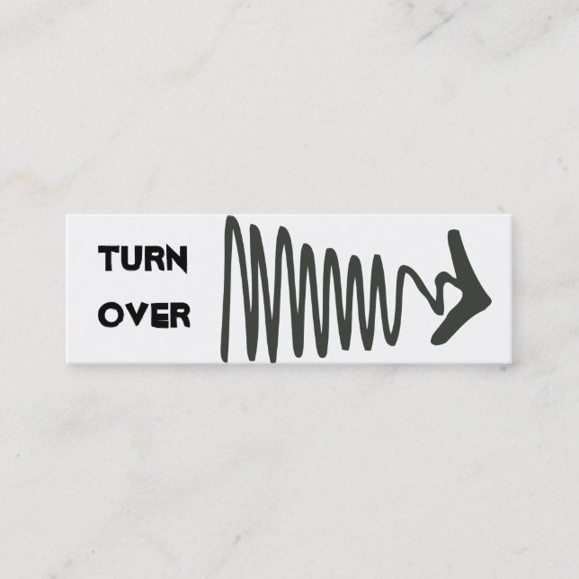 Turn Over Calling Card (Front)