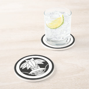 Turn round, cut bamboo bamboo bamboo bamboo bamboo coaster