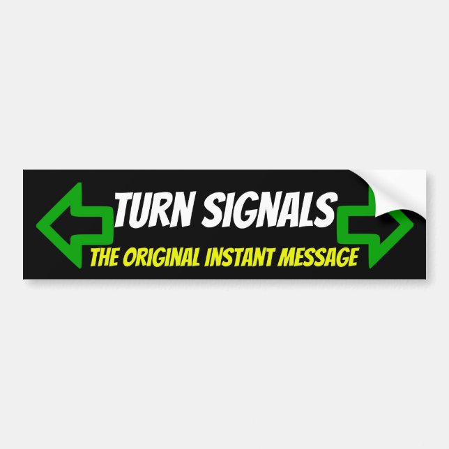 Turn Signals -The Original Instant message sticker (Front)