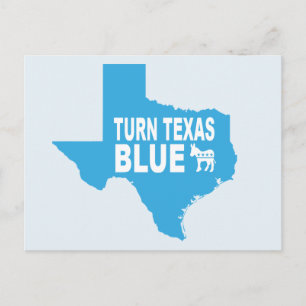 Turn Texas Blue Postcard   Vote Democrat