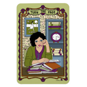 Turn the Page_A_4x6 Refrigerator Magnet