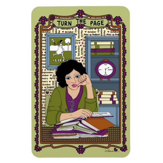 Turn the Page_A_4x6 Refrigerator Magnet (Vertical)