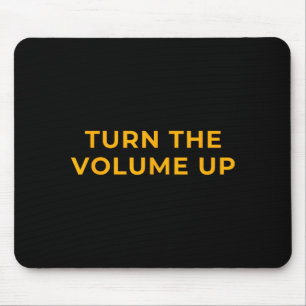 Turn The Volume Up Mens Womens Usa Mouse Pad