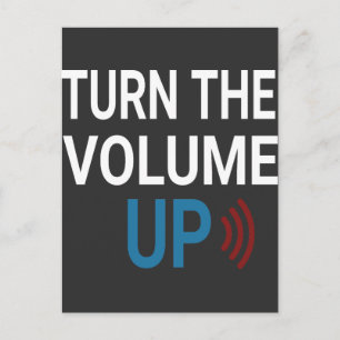 Turn the Volume Up Png Zohran Mamdani NYC T-Shirt Postcard
