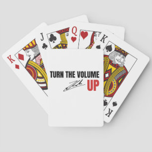 Turn the Volume Up Zohran For NYC Mayor USA Playing Cards