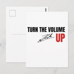 Turn the Volume Up Zohran For NYC Mayor USA Postcard
