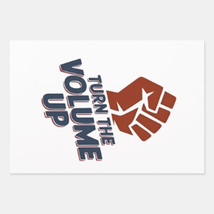 Turn the Volume Up Zohran NYC Major Democrat Wrapping Paper Sheet
