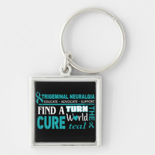 Turn the World Teal...TN Key Ring